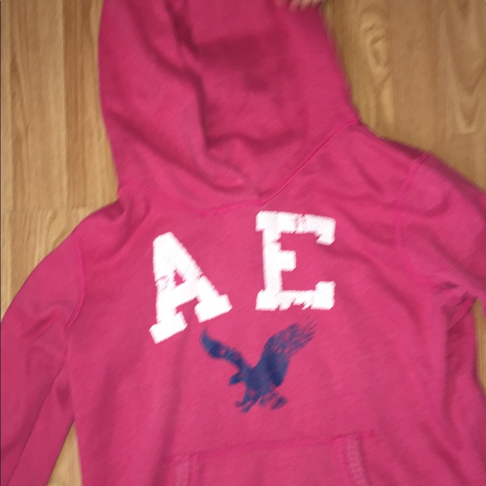 Large Pink American Eagle Hoodie